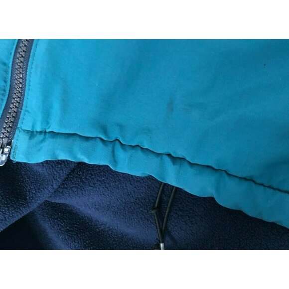 Lands End Coat Womens M Teal Hooded Parka Nylon Polyester Winter Jacket - Picture 11 of 11